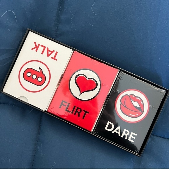 Romantic Game for Couples | Flirt, Dare & Talk Cards | 3-in-1 Set - Picture 1 of 5